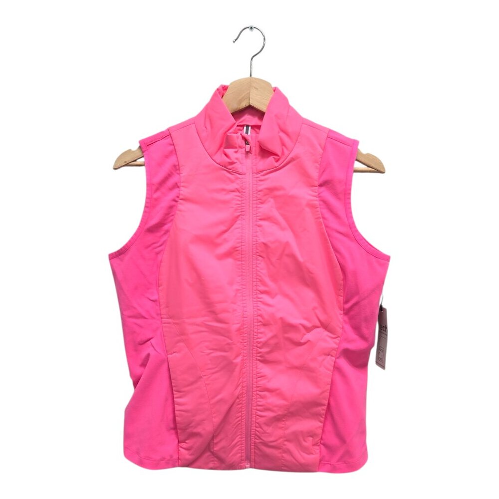 Lucky In Love Women’s The Best Solid Golf Vest Small Pink NWT
